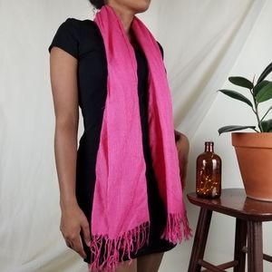 Bright Pink Scarf